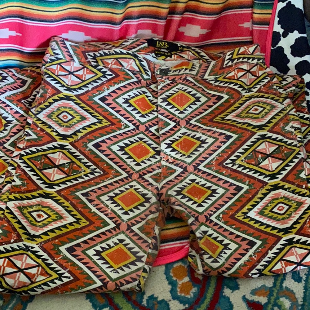 Aztec Printed Bell Bottoms